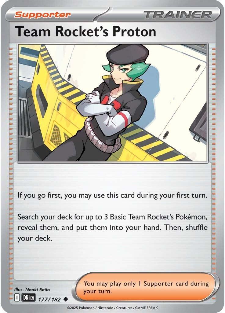 Destined Rivals Team Rocket's Proton Pokémon card